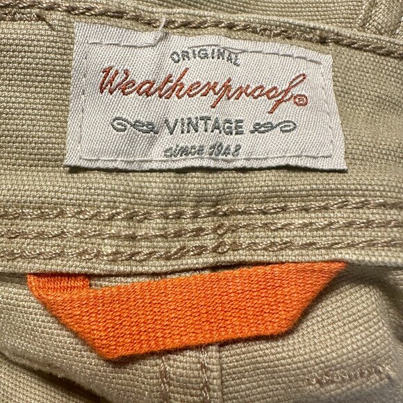 Weatherproof Vintage Trevorland Flex Utility Pant Size 34X32 Tan Relaxed Fit NEW - Picture 9 of 13